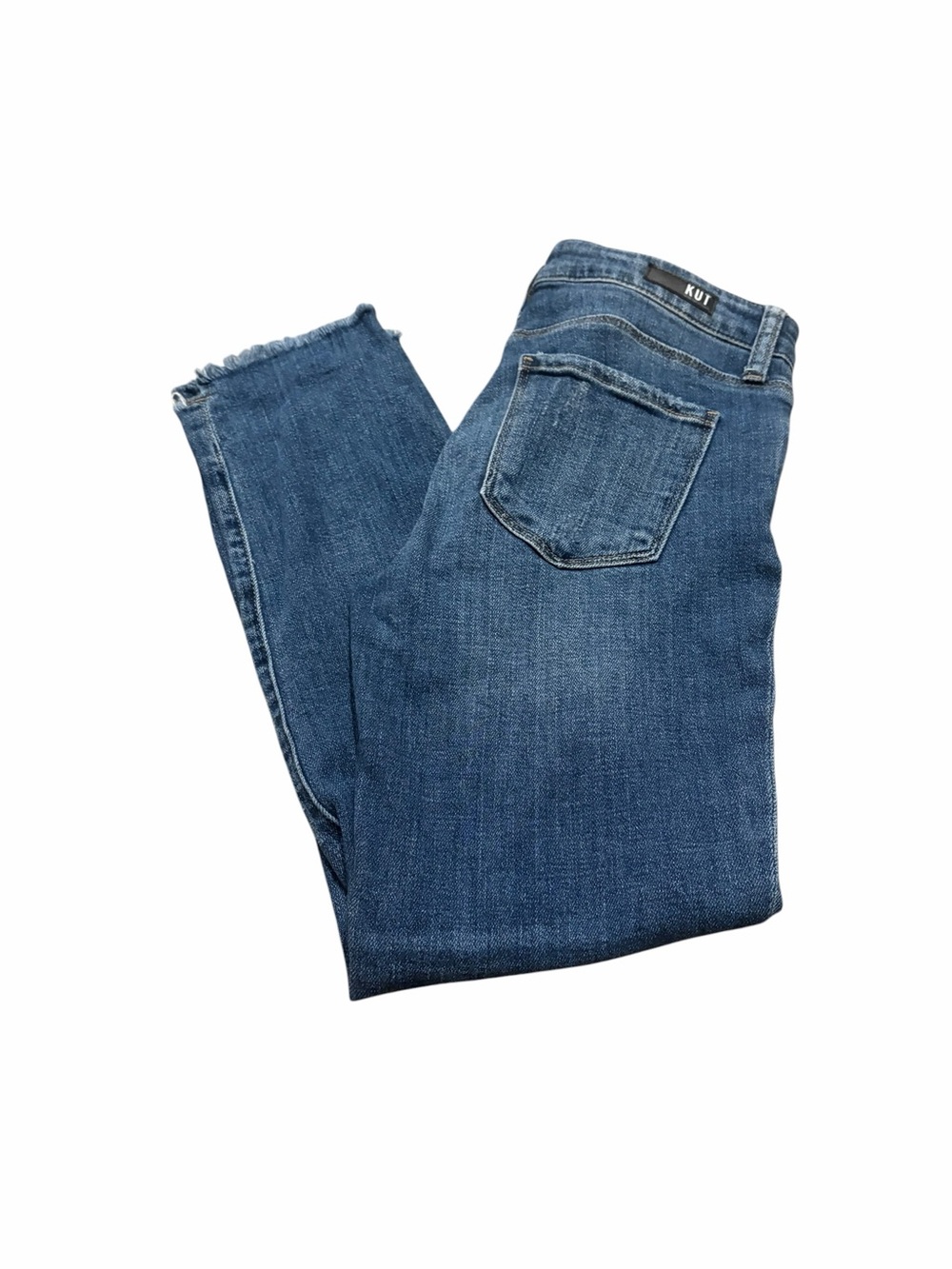 KUT Reese ankle straight leg jeans